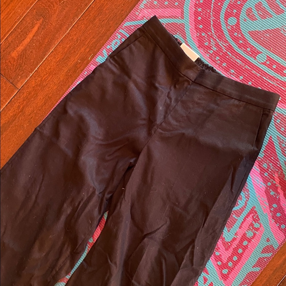 Banana Republic Black Linen Wide-Leg Pants